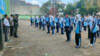 Babinsa Gadingkasri Pembekalan Wasbang dan PBB Siswa Baru SMK Muhammadiyah 1