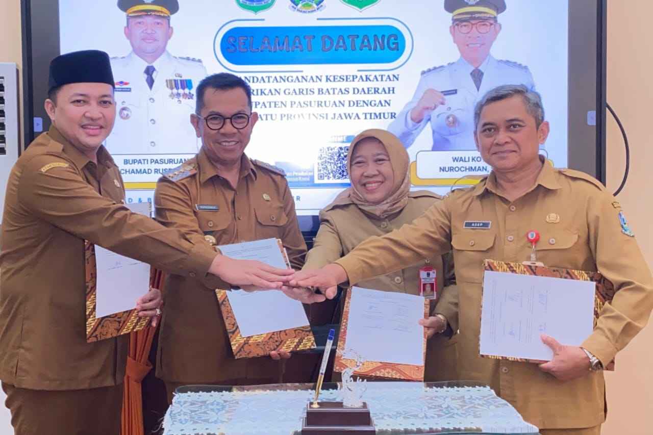 Wali Kota Nurochman Tandatangani Perubahan Batas Wilayah Kota Batu Dengan Kabupaten Pasuruan