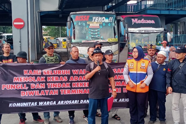 Warga dan Pengelola Terminal Arjosari Deklarasi Tolak Aksi Premanisme Usai Pengeroyokan TNI