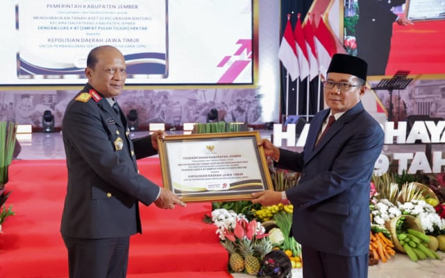 Pemkab Jember Hibahkan 47 Hektare Tanah ke Polda Jatim