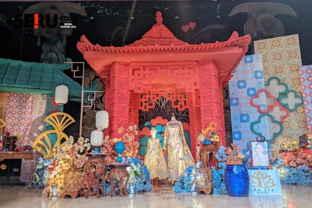 Salah satu visualisasi perpaduan konsep pernikahan tradisional Chinese dengan modern minimalis. (bas)