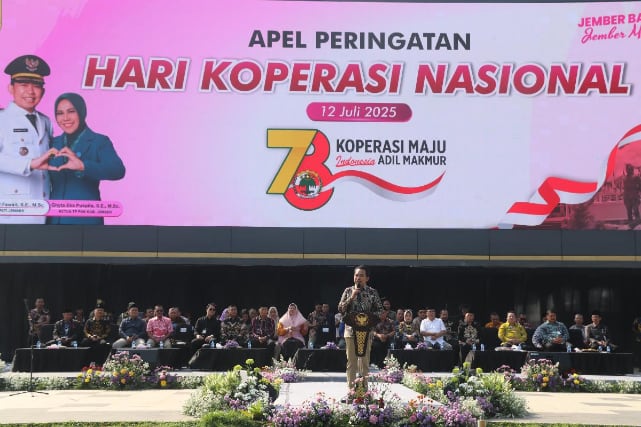 Pemkab Jember Gelar Apel Peringati Hari Koperasi Nasional ke-78