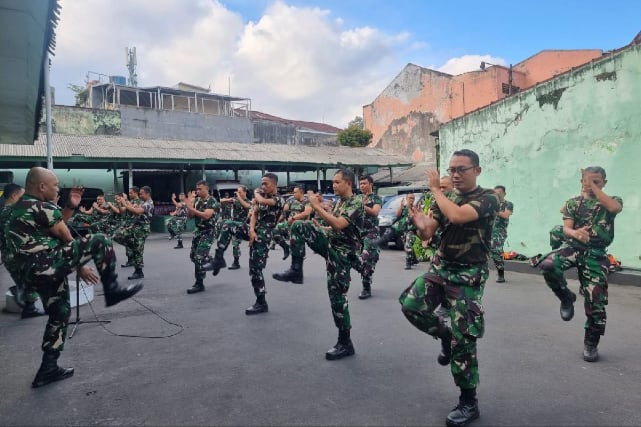 Kodim 0833 Latihan Pencak Silat Militer Tingkatkan Profesionalisme Prajurit