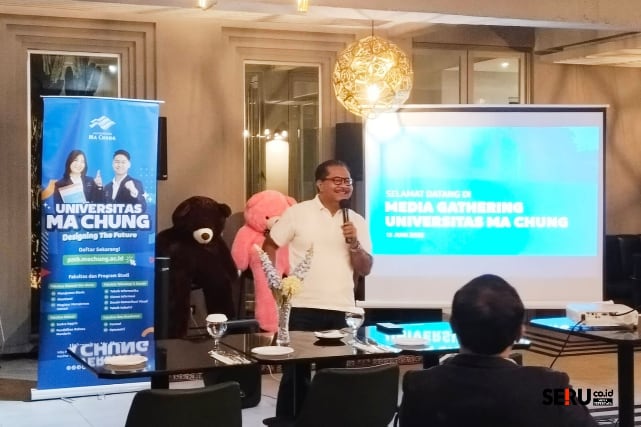 Rektor Universitas Ma Chung siap gandeng media menggaungkan inovasi dan kontribusi kampus. (afi)