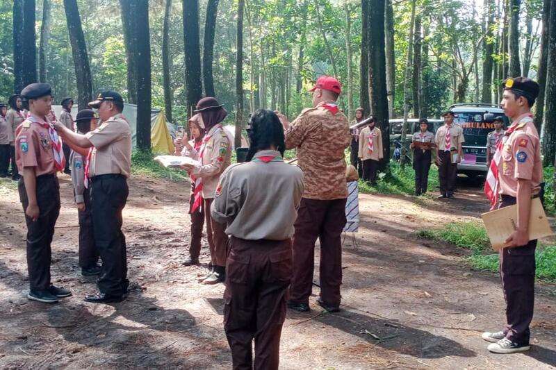 Saka Wira Kartika Kodim 0833/Kota Malang Gelar Persami di Bumi Perkemahan Sumberawan