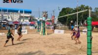 Babak Final Voli Pantai Putri Kabupaten Vs Kota Malang Berebut Medali Emas