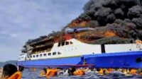 KM Gregorius Barcelona V Terbakar di Perairan Sulawesi Utara, 280 Penumpang Dievakuasi