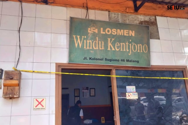 Losmen Windu Kencono yang menjadi lokasi pembunuhan di Kota Malang. (Seru.co.id/bas)