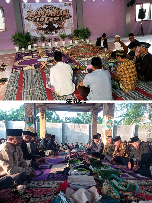 Selamatan yang digelar di Punden Dokowono dalam rangkaian Sedekah Bumi dan Bersih Dusun Klandungan. (Seru.co.id/wul)