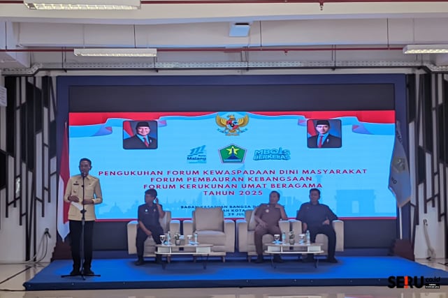 Wali Kota Malang menitipkan pesan untuk menjaga stabilitas Kota Malang. (Seru co.id/bas)