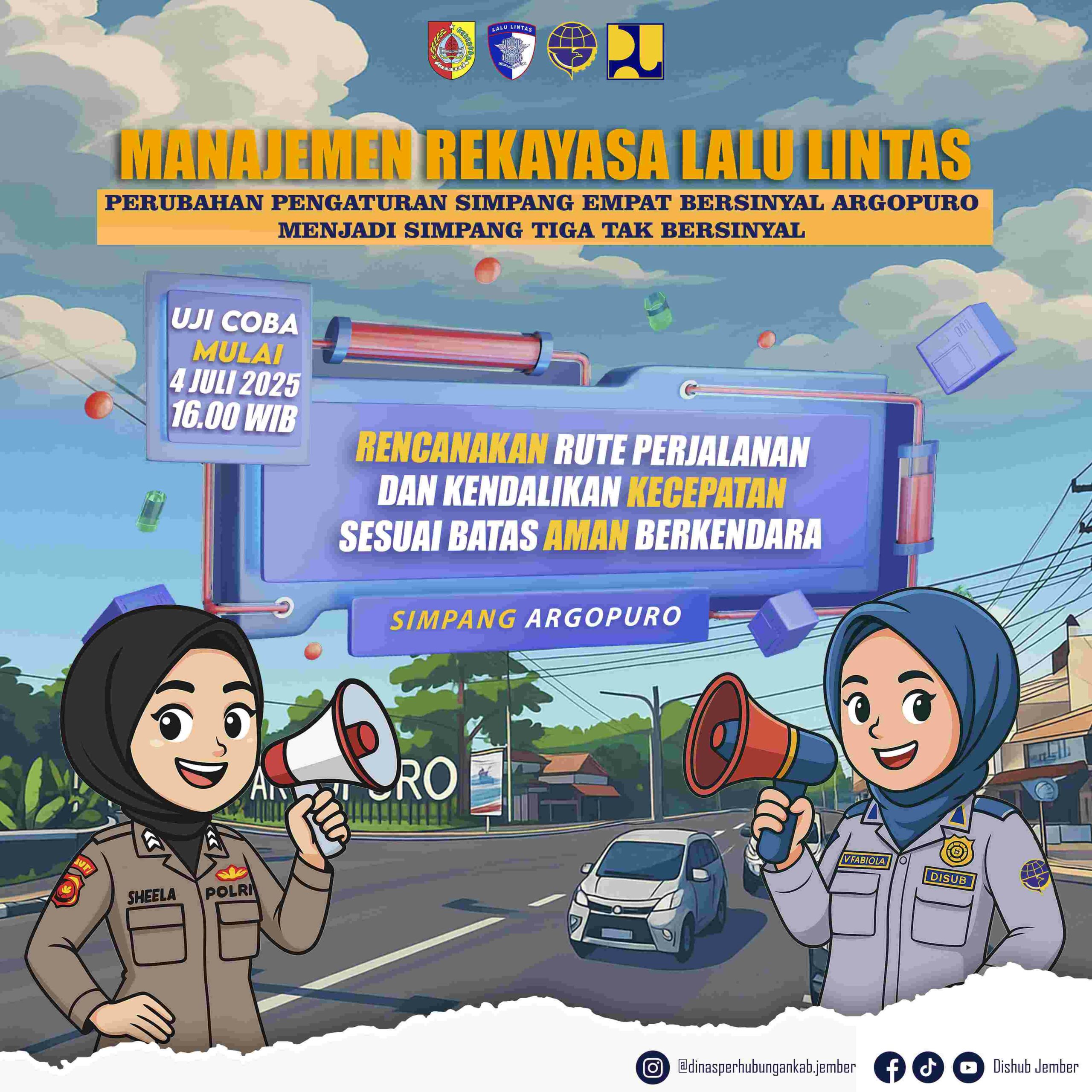 Pemkab Jember Sepakat Uji Coba Penutupan Simpang Empat Argopuro