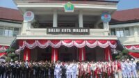 Dandim 0833 Hadiri Upacara 17 Agustus di Balai Kota Malang Berlangsung Khidmat