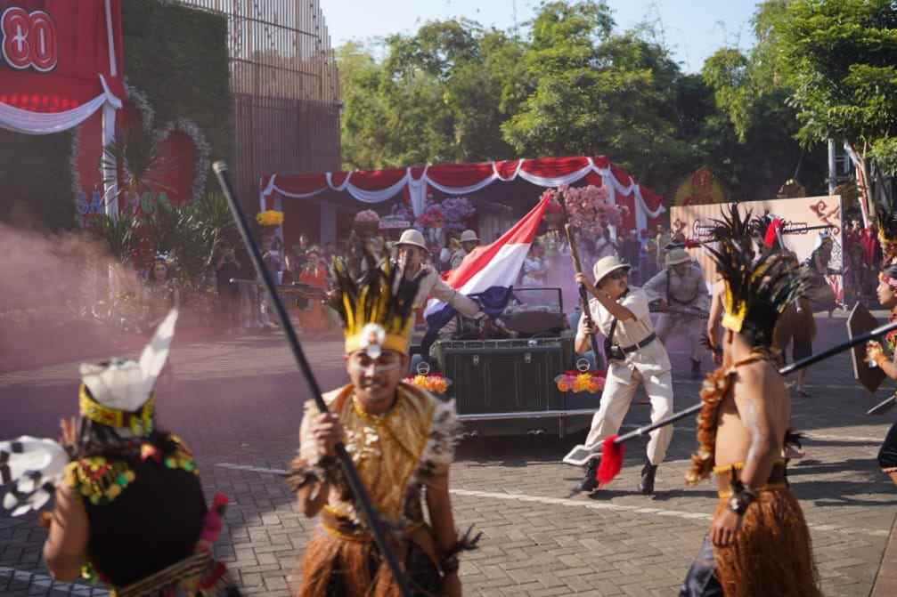 Gempita Bunga Nusantara Semarakkan Peringatan HUT ke-80 RI di Jatim Park Group