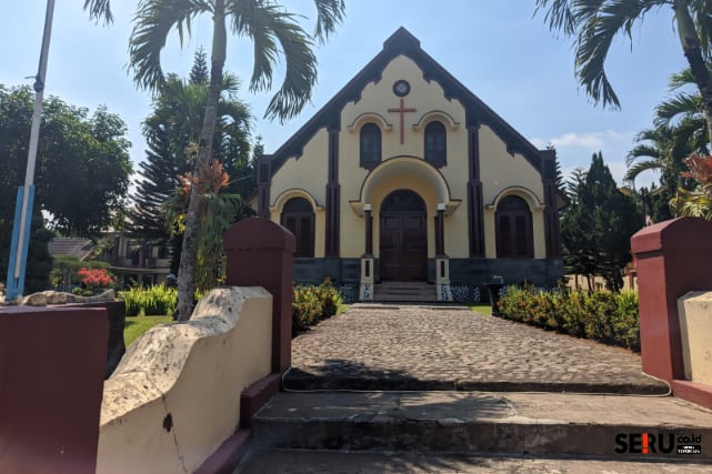 Gereja Kristen Jawi Wetan (GKJW) di Desa Peniwen, Kecamatan Kromengan, Kabupaten Malang sebagai awal sentra kegiatan. (wul)
