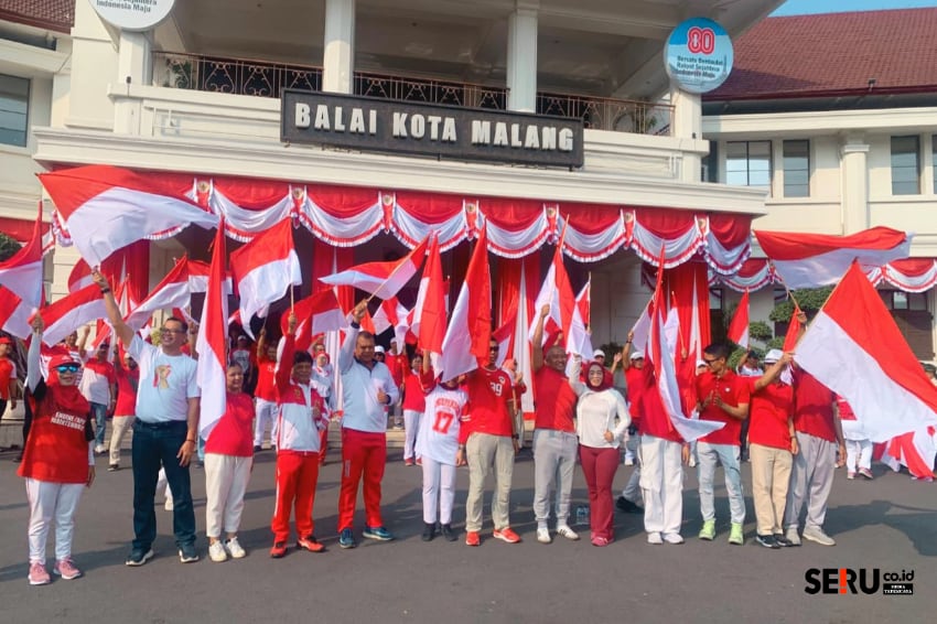 Bangkitkan Nasionalisme, Pemkot Malang Bagikan 1.000 Bendera Merah Putih