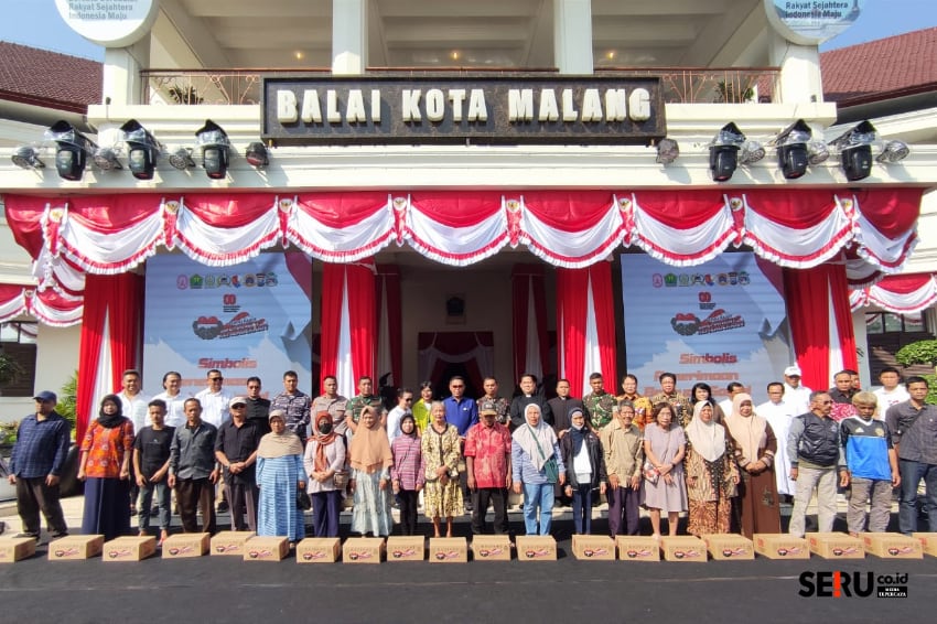 BMGK dan Keuskupan Malang Bagikan 4.000 Paket Sembako Peduli Kasih Semangat Kemerdekaan
