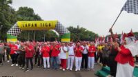 Gebyar HUT ke-80 RI di Rampal, Ribuan Warga bersama TNI Ikuti Jalan Sehat hingga Hiburan Rakyat