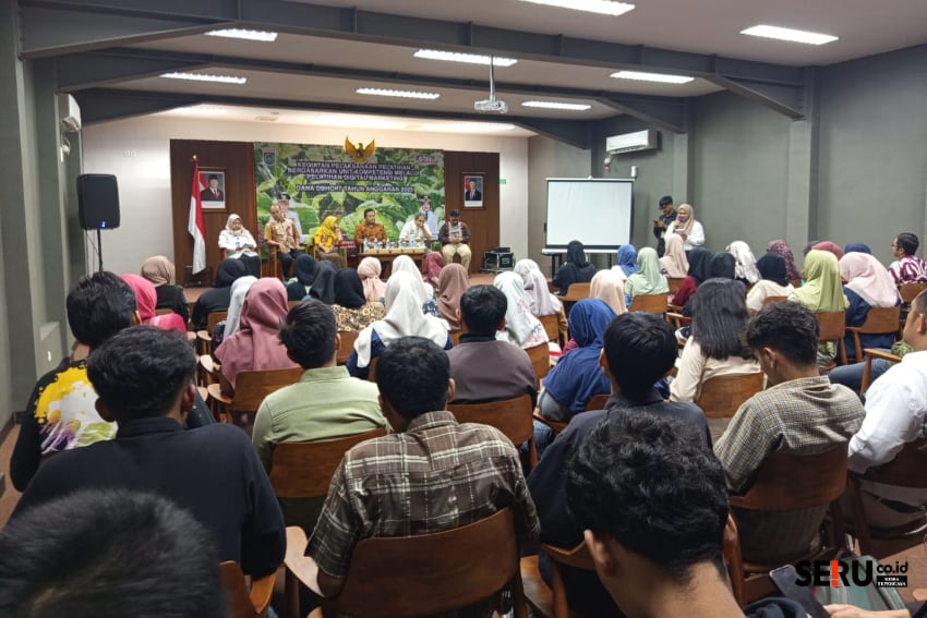 Kegiatan pembukaan pelatihan digital marketing yang digelar oleh Disnaker Kabupaten Malang. (wul)