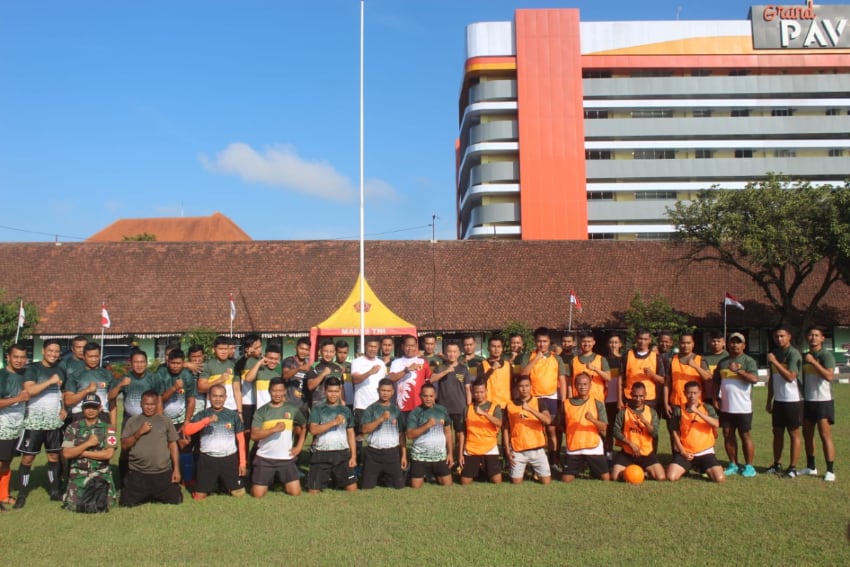 Kodim 0833/Kota Malang Bersama Ajendam V/Brawijaya Olahraga Bersama Jaga Sinergisitas