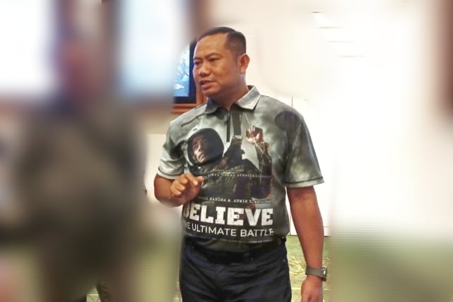 Danrem 083/Bdj menjawab pertanyaan awak media. (ist)