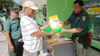 Koramil 0833-02/Kedungkandang Gelar Gerakan Pangan Murah Distribusi Beras SPHP