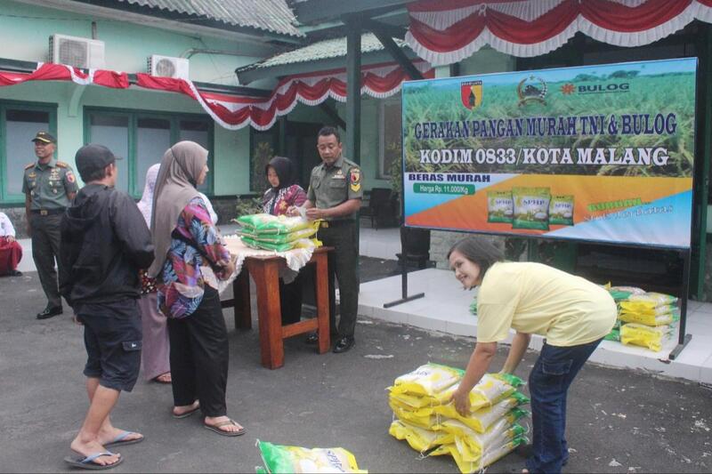 Kodim 0833 Gelar Gerakan Pangan Murah, Jaga Stabilitas Pasokan dan Harga Pangan