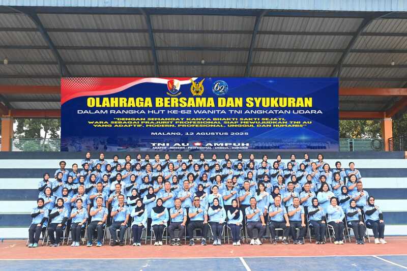 Apresiasi Danlanud Abd Saleh pada Wanita Angkatan Udara dalam Syukuran HUT Wara ke-62
