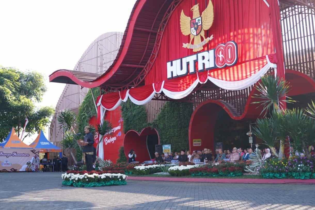 Gempita Bunga Nusantara Semarakkan Peringatan HUT ke-80 RI di Jatim Park Group