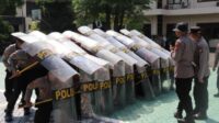 Polres Batu Berlatih Pengendalian Massa, Antisipasi Situasi kontijensi kamtibmas