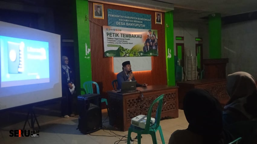 KKN Unej Gelar Pelatihan Inovasi Kreatif Pemanfaatan Limbah Tembakau di Balai Desa Banyuputih