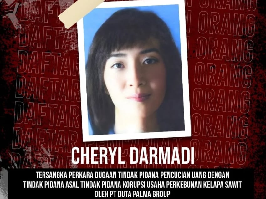 Cheryl Darmadi Masuk DPO Kejagung dalam Kasus TPPU Duta Palma