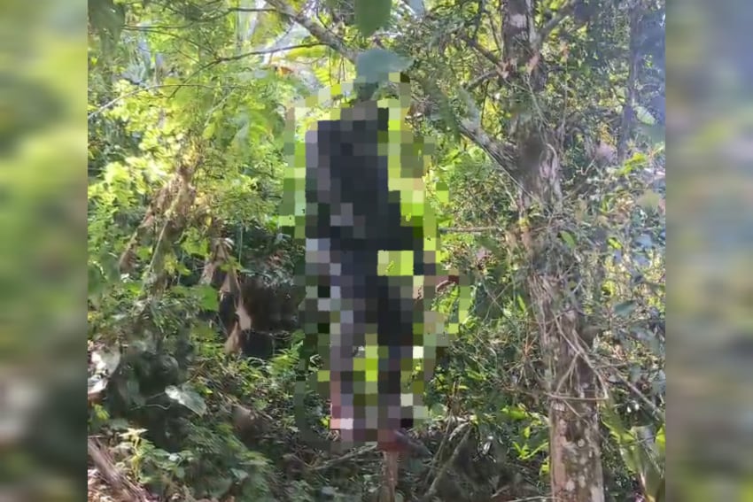 Sesosok Pria Ditemukan Membusuk Tergantung di Pohon Cengkeh Kecamatan Ampelgading