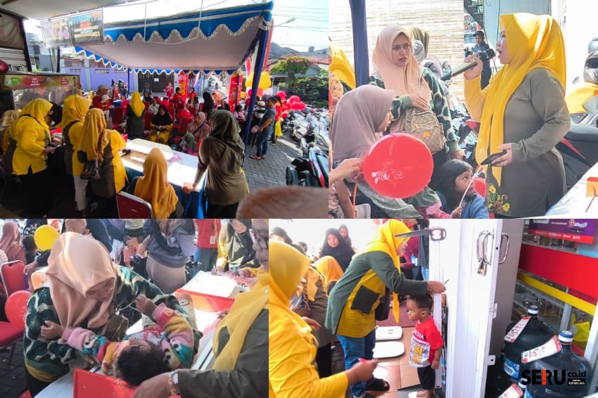Alfamart Simpang Gajayana Malang Hadirkan Posyandu, Warga Merjosari Dapat PMT, Voucher dan Edukasi Zat Besi