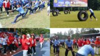 Perlombaan Agustusan HUT-80 RI di Lanud Abd Saleh Bersama Insub Berlangsung Seru