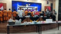 14 Pelaku dari 11 Kasus Pengedaran dan Pemakai Narkoba Berhasil Diringkus Polres Malang