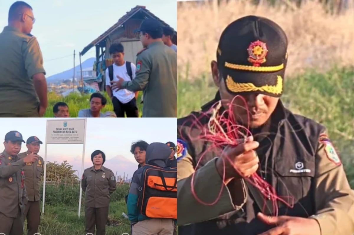 Pasca Terima Keluhan Petani, Satpol PP Kota Batu Imbau Pemain Layangan Agar Tidak Merusak Sawah Ladang
