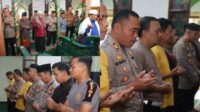 Polres Batu Ungkap Belasungkawa untuk Driver Ojol Korban Aksi di Jakarta Dengan Menggelar Shalat Ghaib