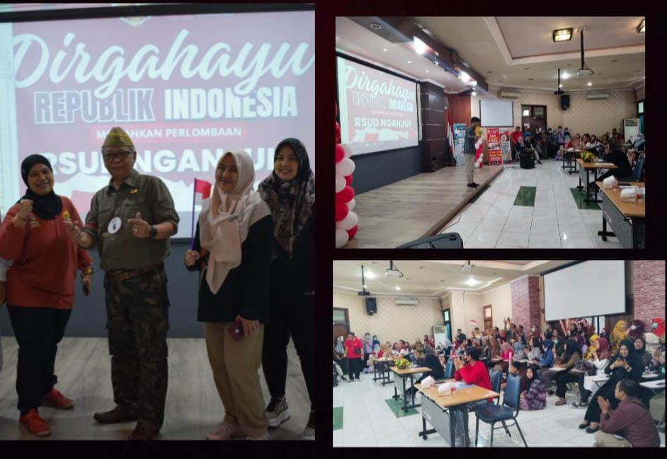 Meriahkan HUT ke 80 RI, RSUD Nganjuk Menggelar Lomba Menyanyi Lagu Kebangsaan Berbusana Tradisional