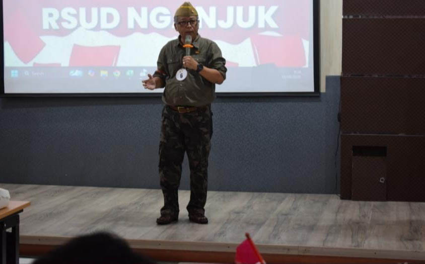 Meriahkan HUT ke 80 RI, RSUD Nganjuk Menggelar Lomba Menyanyi Lagu Kebangsaan Berbusana Tradisional