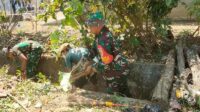 Babinsa Kedungkandang Bersama Warga Wonokoyo Karya Bakti Pembersihan Lingkungan