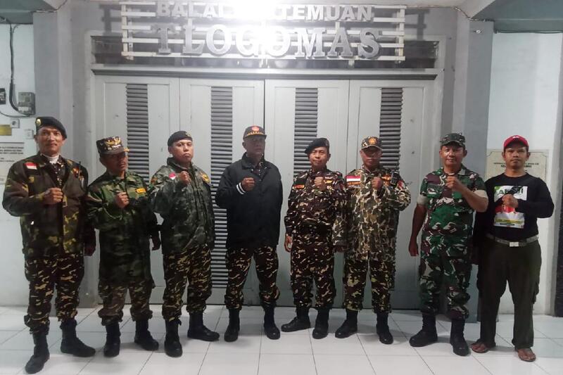Babinsa Lowokwaru Bersama Banser Patroli Dialogis Jaga Keamanan dan Ketertiban