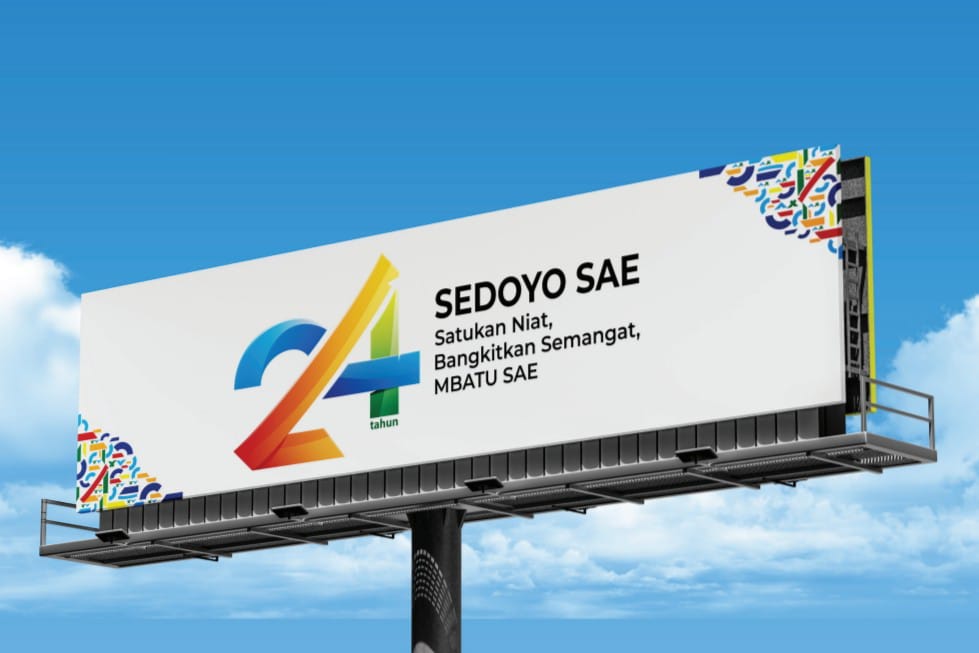 Contoh pengaplikasian logo HUT ke-24 Kota Batu di Billboard atau bando jalan. (ist Ini Makna Logo Bertuliskan 24 Pada Logo HUT ke-24 Kota Batu