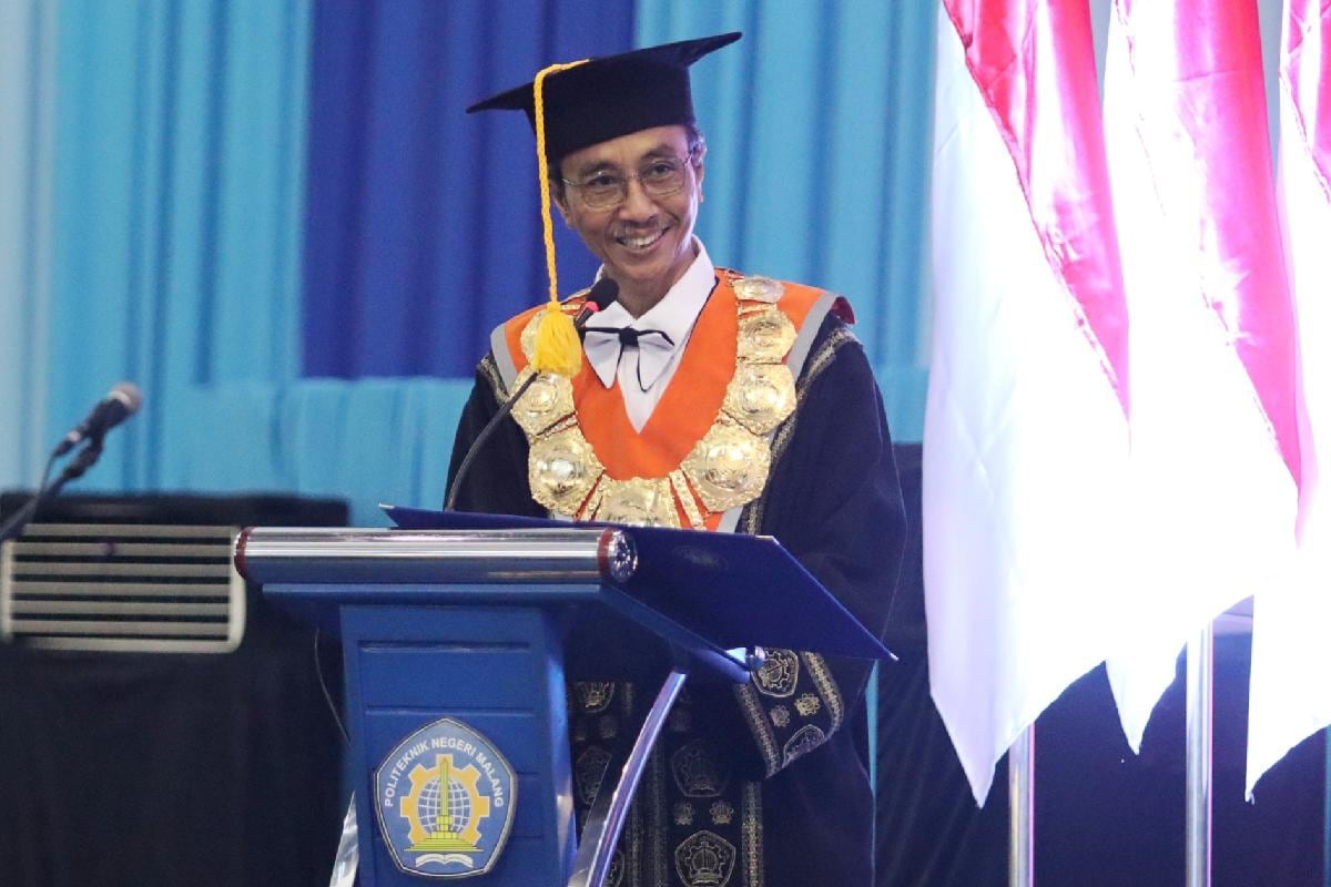 Polinema Lepas 830 Wisudawan Tahap II Tahun 2025 dari 32 Prodi, Begini Harapannya! 1 Direktur Polinema, Ir Supriatna Adhisuwignjo ST MT. (ist)