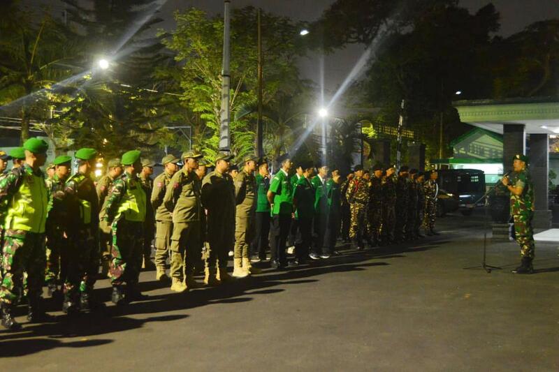 Kodim 0833/Kota Malang Patroli Sinergisitas Bersama Satpol PP, Banser dan GP Ansor