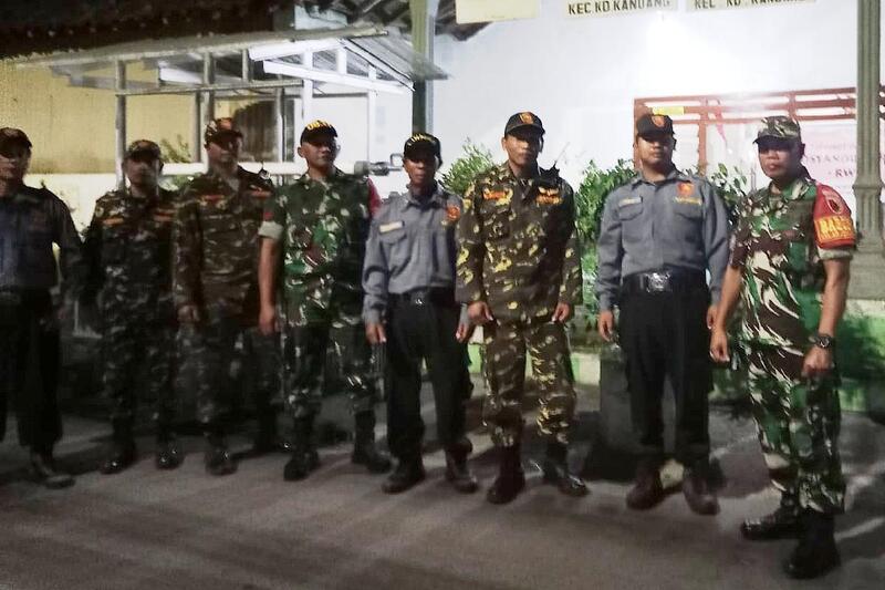 Koramil Kedungkandang Bersama Banser Patroli Kolaboratif, Jaga Lingkungan Kondusif