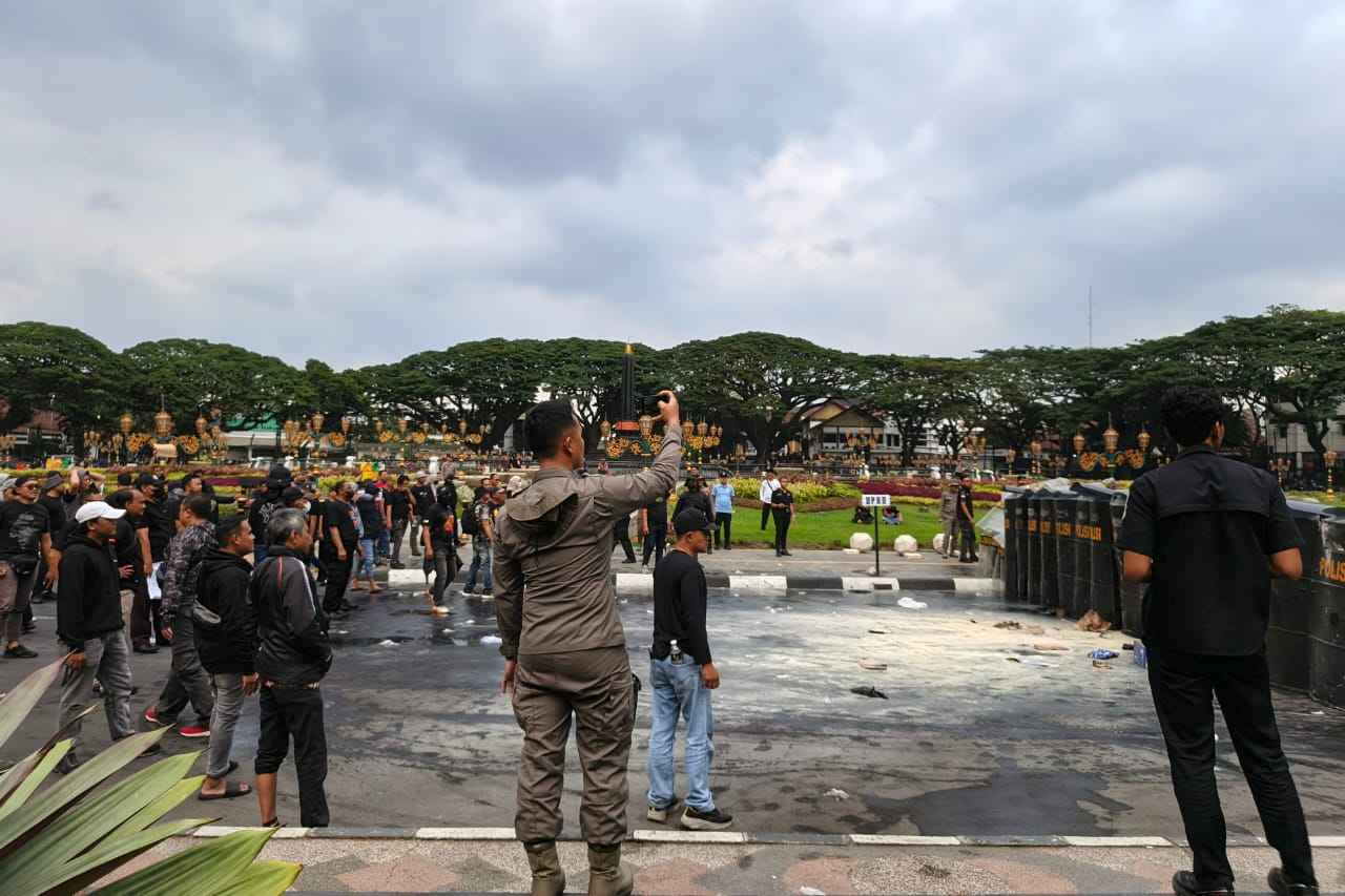 Waspadai Aksi Anarkis, Polresta Malang Kota Simulasikan Sistem Pengamanan Kota