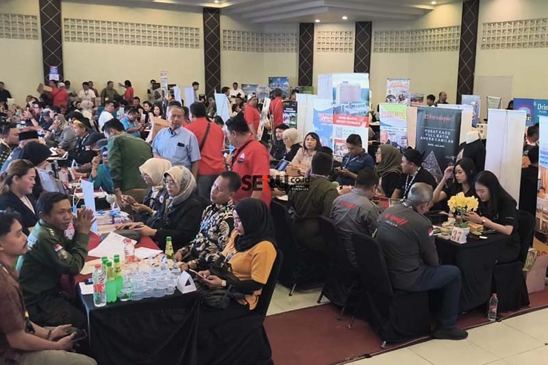 Ratusan seller dan buyer yang menghadiri Table Top PTE 2025 di Kabupaten Tegal. (Seru.co.id Kadispora Tegal Buka Event Table Top PTE 2025, Puji Pujawisata sebagai Penyelenggara Hebat