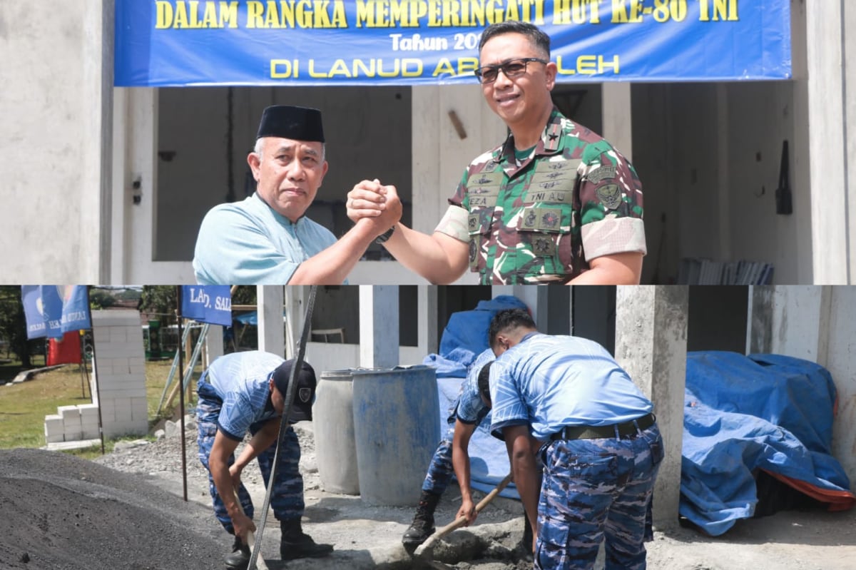 Peduli Pendidikan Agama Penerus Bangsa, Lanud Abd Saleh Bangun TPQ Khabir