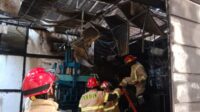 Mesin Pencetak Batako Interlock di Pakis Terbakar Diduga Korsleting Listrik