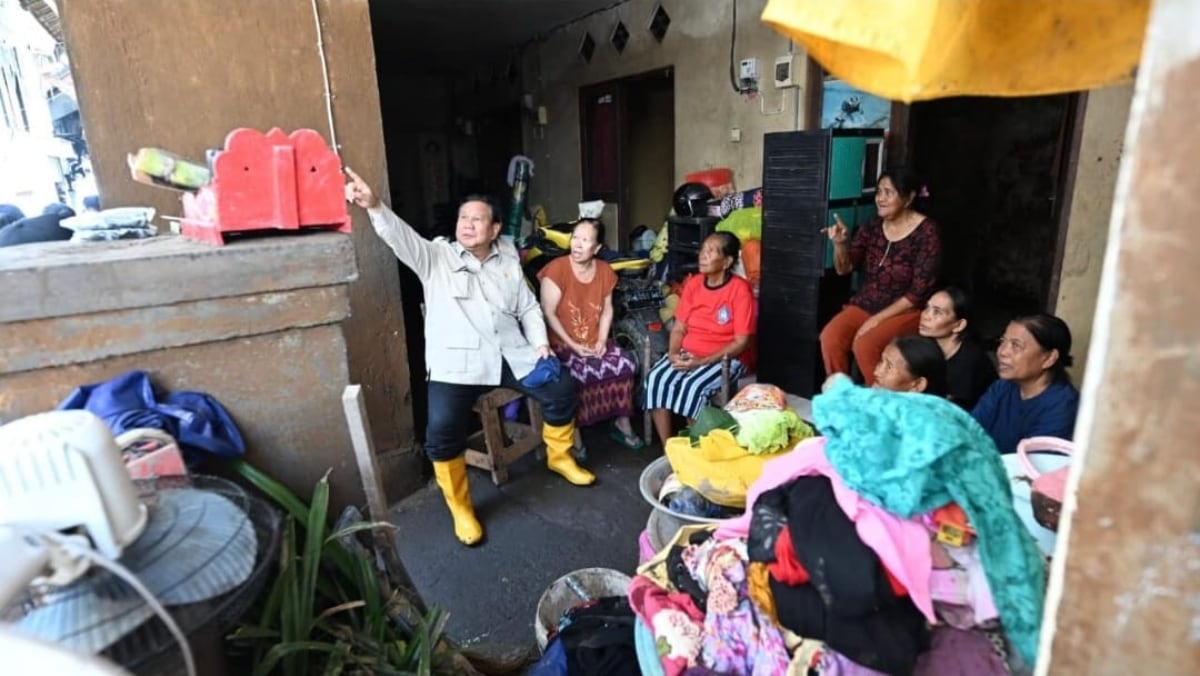 Prabowo Tinjau Korban Banjir Bali, Soroti Alih Fungsi Lahan DAS Ayung